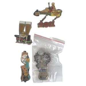 DENVER New Year Guitar With Slider '13 Pin Lot Of 4